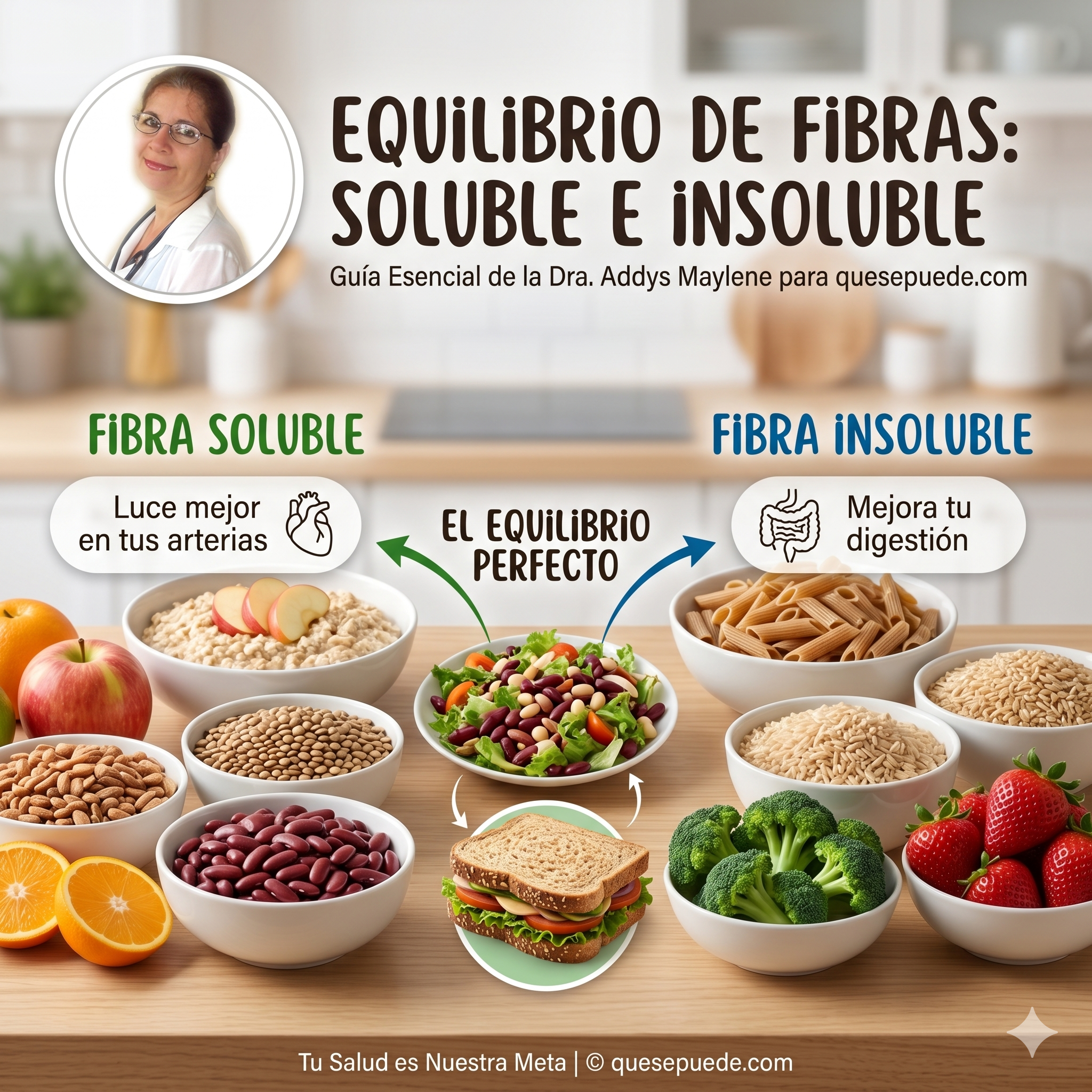Si vives en los Estados Unidos debes leer este artículo sobre el consumo equilibrado de fibra soluble e insoluble